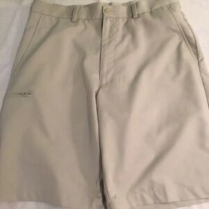 Grand Slam Golf Brand Men’s Shorts, Cream Color, Sz: 32w, Inseam: 10”A5